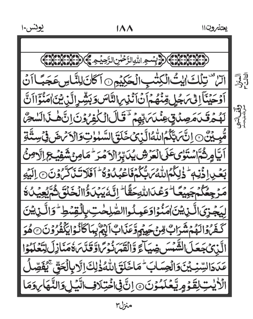 Full Surah Al Yunus Read, Listen And Download Online (10)