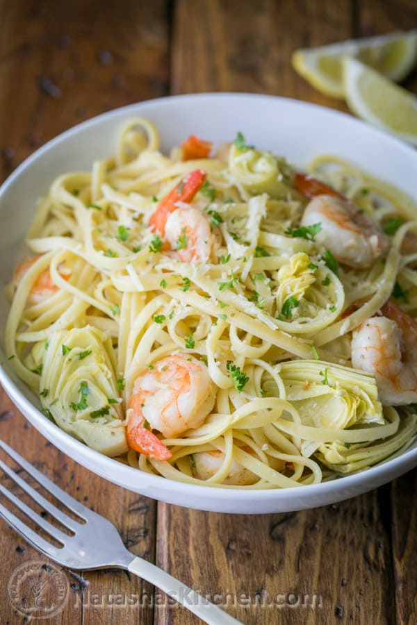 Shrimp and Artichoke Linguine Recipe – Creamy, Fresh & Full of Flavor 4 image 291